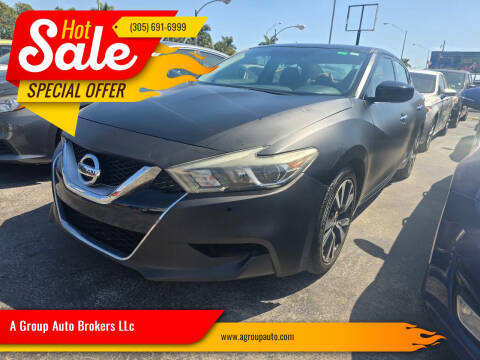 2016 Nissan Maxima for sale at A Group Auto Brokers LLc in Opa-Locka FL