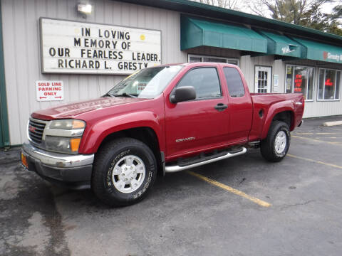 2005 GMC Canyon for sale at GRESTY AUTO SALES in Loves Park IL