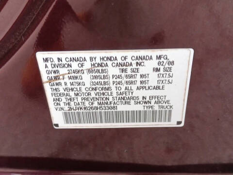 2008 Honda Ridgeline RT