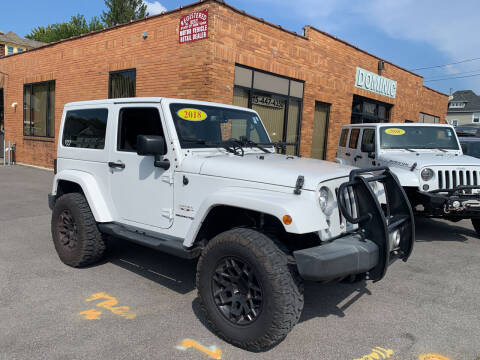 2018 Jeep Wrangler JK for sale at Dominic Sales LTD in Syracuse NY