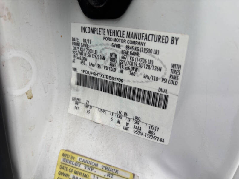 2012 Ford F-550 Super Duty