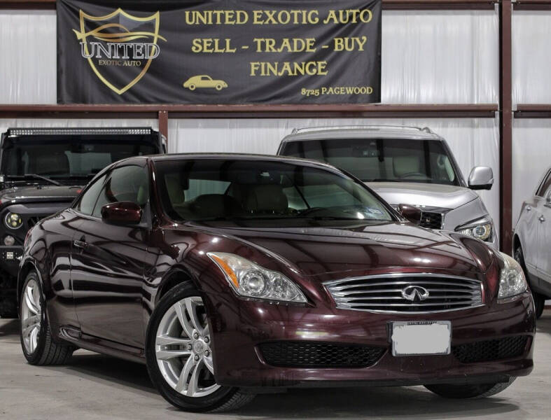 2010 Infiniti G37 Convertible for sale at United Exotic Auto in Houston TX