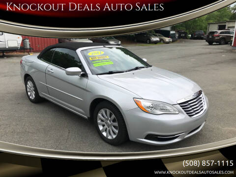 2011 Chrysler 200 Convertible for sale at Knockout Deals Auto Sales in West Bridgewater MA