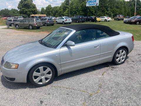 2006 Audi A4 for sale at UpCountry Motors in Taylors SC