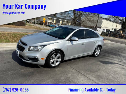 2015 Chevrolet Cruze for sale at Your Kar Company in Norfolk VA