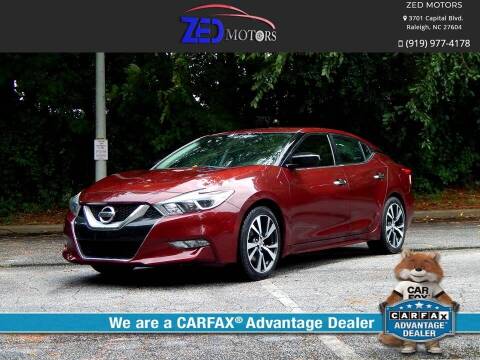 2017 Nissan Maxima for sale at Zed Motors in Raleigh NC