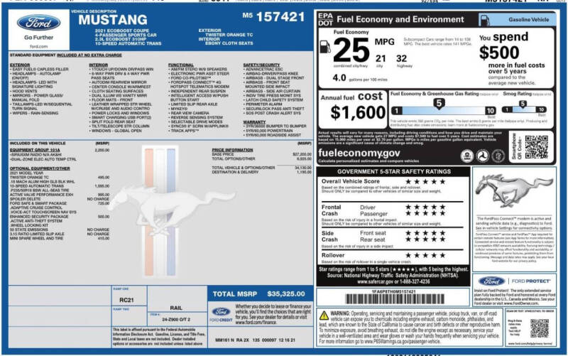 2021 Ford Mustang EcoBoost