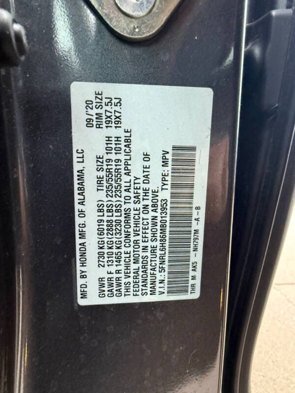 2021 Honda Odyssey Touring