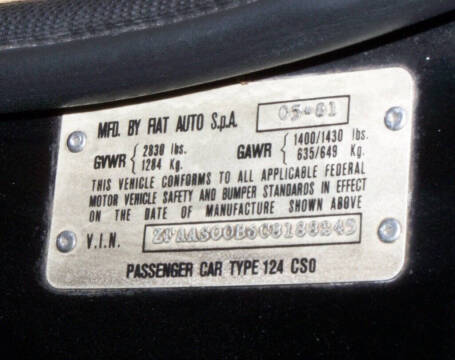 1982 FIAT 2000 Spider