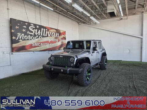 2016 Jeep Wrangler Unlimited for sale at SULLIVAN MOTOR COMPANY INC. in Mesa AZ