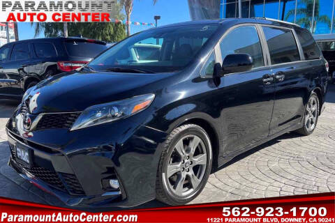 2019 Toyota Sienna for sale at PARAMOUNT AUTO CENTER in Downey CA