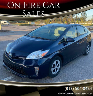 2013 Toyota Prius for sale at On Fire Car Sales in Tampa FL