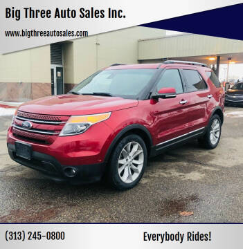 2014 Ford Explorer for sale at Big Three Auto Sales Inc. in Detroit MI