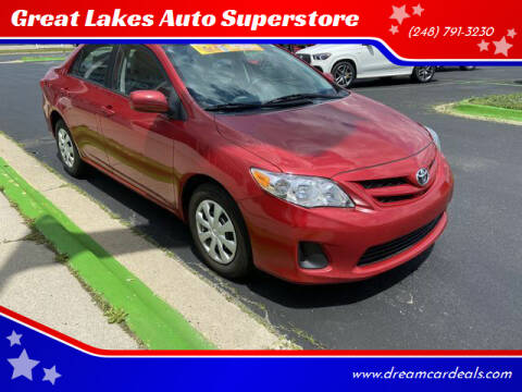 2011 Toyota Corolla for sale at Great Lakes Auto Superstore in Waterford Township MI