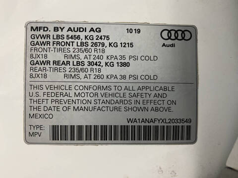 2020 Audi Q5 quattro Premium 45 TFSI