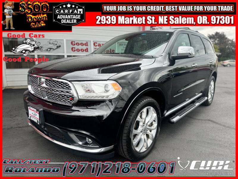 2016 Dodge Durango for sale at Good Cars Good People in Salem OR