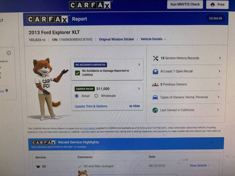 2013 Ford Explorer XLT