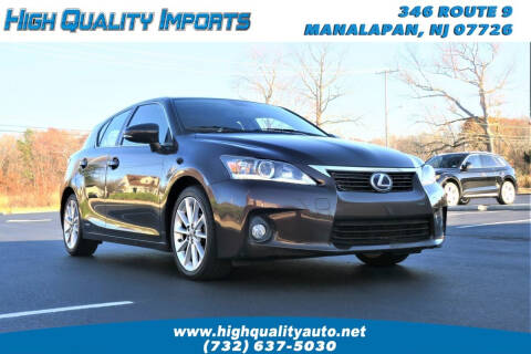 2013 Lexus CT 200h for sale at High Quality Imports in Manalapan NJ