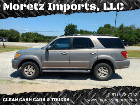 2002 Toyota Sequoia for sale at Moretz Imports, LLC in Spring TX