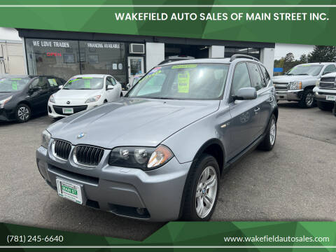 2006 BMW X3 for sale at Wakefield Auto Sales of Main Street Inc. in Wakefield MA