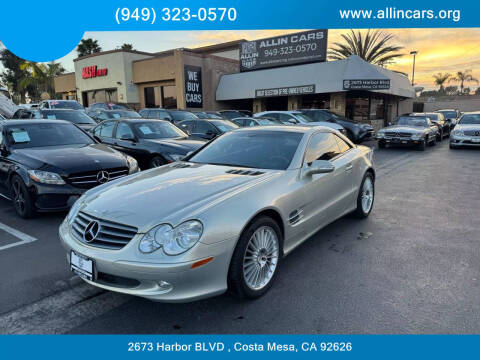 2003 Mercedes-Benz SL-Class for sale at Allin Cars in Costa Mesa CA