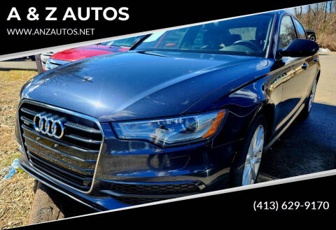 2013 Audi A6 for sale at A & Z AUTOS in Westfield MA