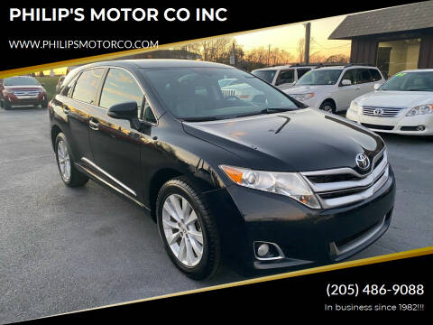 2015 Toyota Venza for sale at PHILIP'S MOTOR CO INC in Haleyville AL
