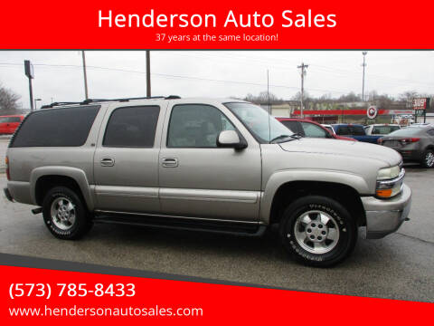 2002 Chevrolet Suburban for sale at Henderson Auto Sales in Poplar Bluff MO