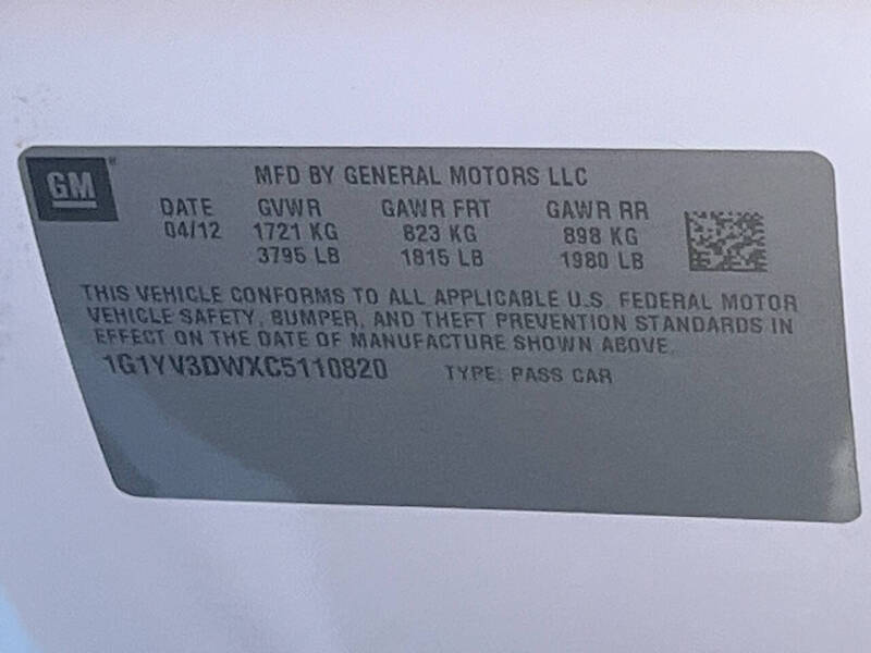 2012 Chevrolet Corvette Z16 Grand Sport