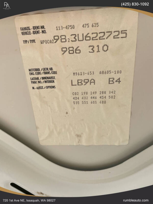 2003 Porsche Boxster