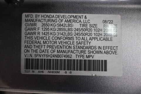 2022 Honda Pilot SE