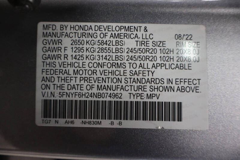 2022 Honda Pilot SE