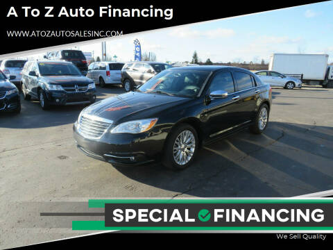 2011 Chrysler 200 for sale at A to Z Auto Financing in Waterford MI