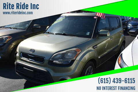 2012 Kia Soul for sale at Rite Ride Inc in Murfreesboro TN
