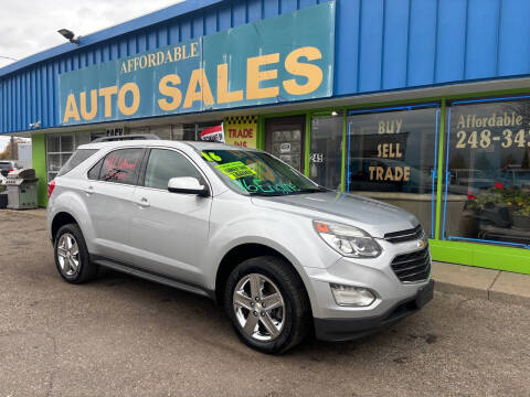 2016 Chevrolet Equinox for sale at Affordable Auto Sales of Michigan in Pontiac MI