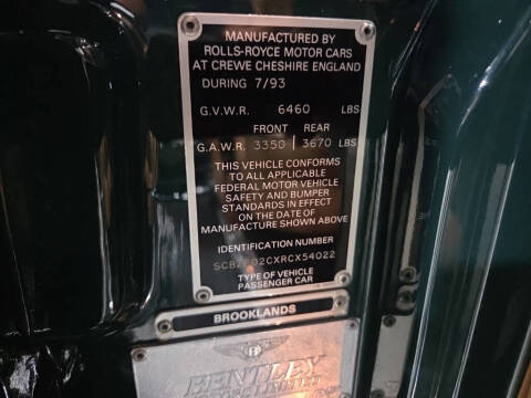 1994 Bentley Brooklands