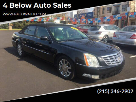 2007 Cadillac DTS for sale at 4 Below Auto Sales in Willow Grove PA