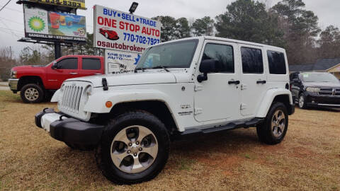 2016 Jeep Wrangler Unlimited for sale at One Stop Auto LLC in Carrollton GA