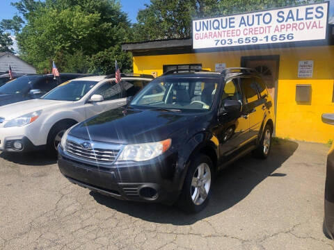 2010 Subaru Forester for sale at Unique Auto Sales in Marshall VA