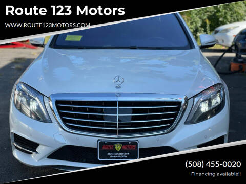 2014 Mercedes-Benz S-Class for sale at Route 123 Motors in Norton MA
