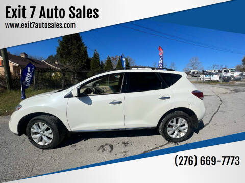 2012 Nissan Murano for sale at Exit 7 Auto Sales in Bristol VA