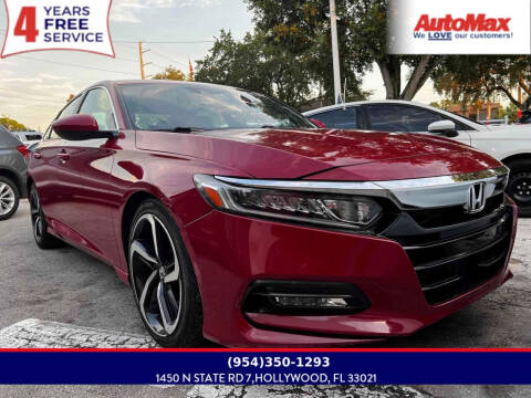 2019 Honda Accord for sale at Auto Max in Hollywood FL