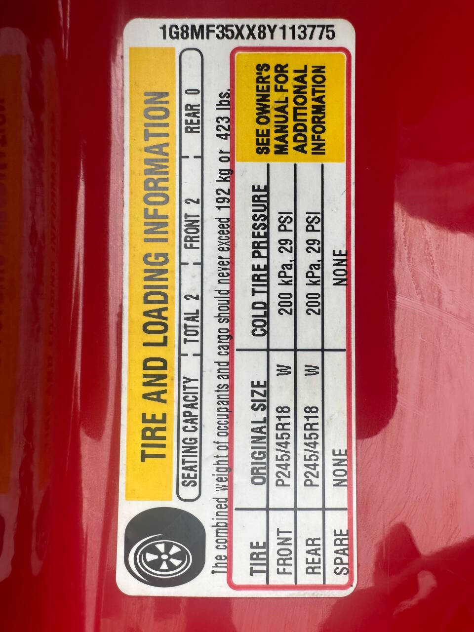 2008 Saturn SKY 75