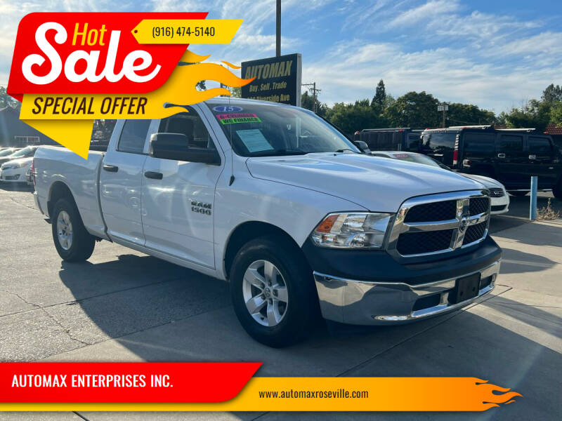 2015 RAM 1500 for sale at AUTOMAX ENTERPRISES INC. in Roseville CA