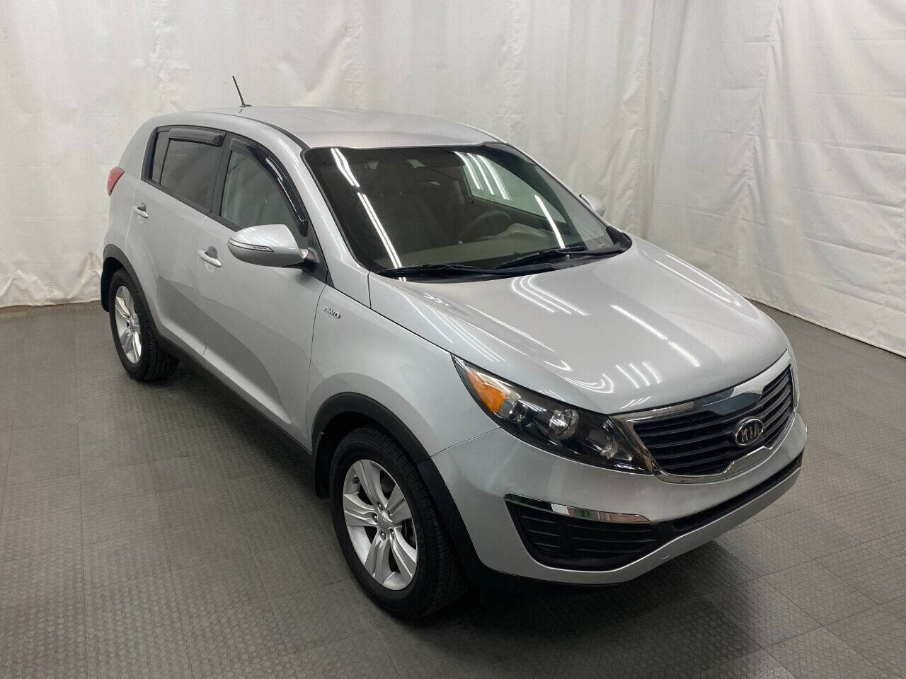 2012 Kia Sportage LX AWD 4dr SUV - Silver exterior view 2