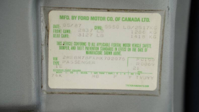 1987 Mercury Grand Marquis Colony Park GS