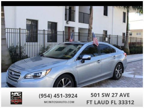 2016 Subaru Legacy for sale at McIntosh AUTO GROUP in Fort Lauderdale FL