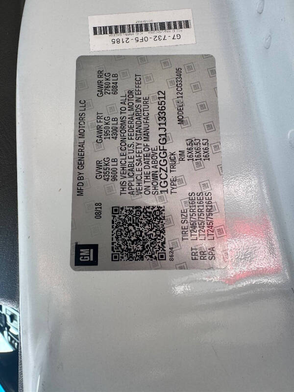 2018 Chevrolet Express 3500