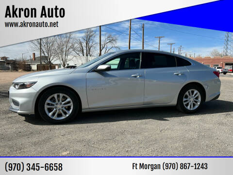 2018 Chevrolet Malibu for sale at Akron Auto in Akron CO