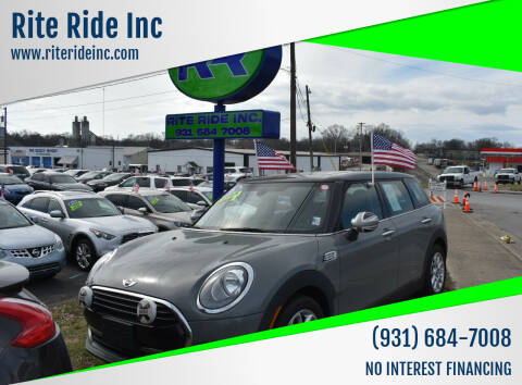 2016 MINI Clubman for sale at Rite Ride Inc 2 in Shelbyville TN